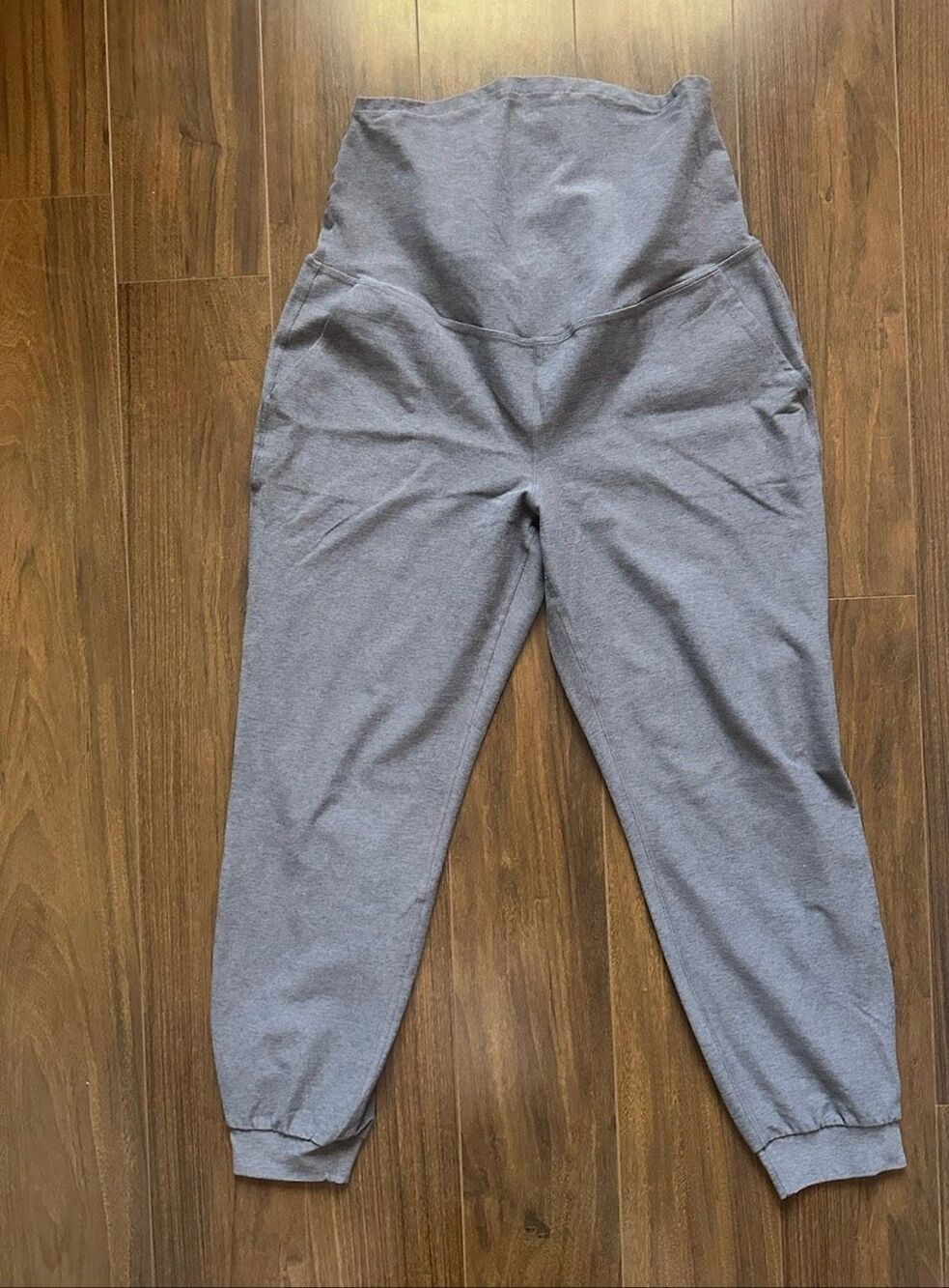 Beyond the Bump S tan spacedye joggers